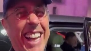 Seinfeld Laughs At American "Free Palestine" Protestor Taunting Him