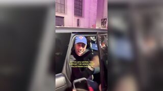 Seinfeld Laughs At American "Free Palestine" Protestor Taunting Him