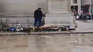 Outrage as Muslim Urinates on WWII Memorial