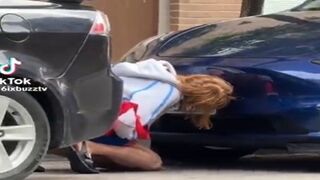 Just When you Thought You'd Seen Every Type of Tesla Protestor There is...