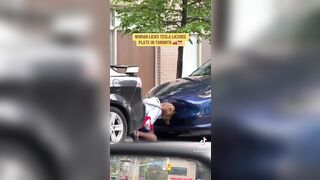 Just When you Thought You'd Seen Every Type of Tesla Protestor There is...