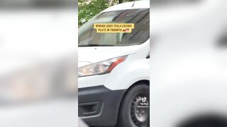 Just When you Thought You'd Seen Every Type of Tesla Protestor There is...