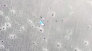 Ukrainian drones being Intercepted by Russian Drone Operators. Like fishing.