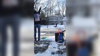 Lady with SEVERE TDS Flips off MAGA Neighbor Who Trolls Her Every Day. Lol