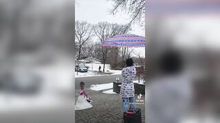 Lady with SEVERE TDS Flips off MAGA Neighbor Who Trolls Her Every Day. Lol