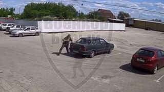 Just getting Coffee in Russia. Ukrainian Drone still Misses