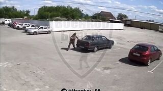 Just getting Coffee in Russia. Ukrainian Drone still Misses
