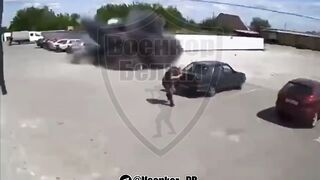 Just getting Coffee in Russia. Ukrainian Drone still Misses