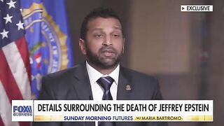 FBI Director Kash Patel doubles down on Jeffrey Epstein claim, “He killed himself.”