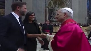 LOL: Pope Leo XIV just Shooed JD Vance and his Wife Away with a Single Hand Gesture