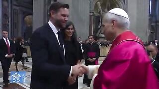 LOL: Pope Leo XIV just Shooed JD Vance and his Wife Away with a Single Hand Gesture