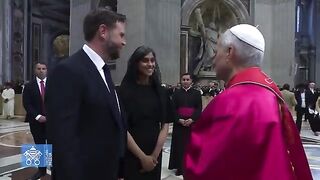 LOL: Pope Leo XIV just Shooed JD Vance and his Wife Away with a Single Hand Gesture