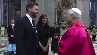 LOL: Pope Leo XIV just Shooed JD Vance and his Wife Away with a Single Hand Gesture