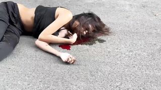 FULL: Pretty Cambodian 22 Year Old Jumps to her Death in the Middle of Traffic