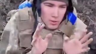 Terrified Captured Ukrainian POW