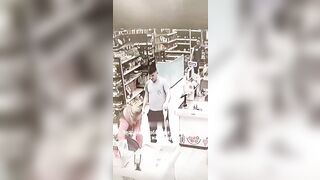 "Military Man" Psycho calls Woman a Slut then Attacks Her at Grocery Store