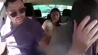 A dumb hohol beat up a hard-working taxi driver because he was from Russia.