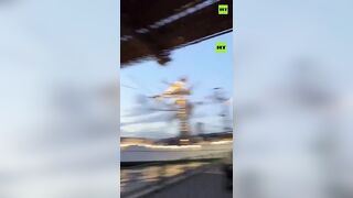The Best View of the Mexican/Brooklyn Bridge Accident as Close as you can Get