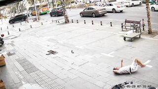 It's Her Fault, if she doesnt't move, He would have gone around Her
