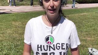 Liberalism is a mental disorder. UCLA Girl on hunger strike for Palestine hospitalized after 9 days no food in the name of Gaza.