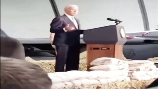 Biden snaps at the American soldiers & says, "clap you stupid bastards."