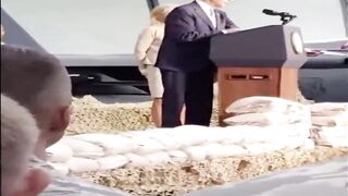 Biden snaps at the American soldiers & says, "clap you stupid bastards."