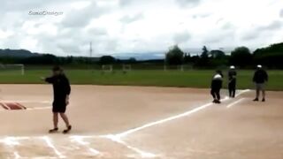 Grown Adult Male Karen has Meltdown at Little Girls Softball Game.. Accuses one of the Players of Being Older than 11