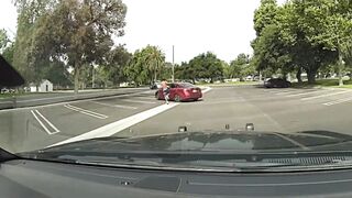 Drug Addict decides to Fight Car gets Instant Justice. I guess he didn't see the Cop
