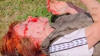 The Redhead gets a Brutal Beating from Evil Girls..then they all Clap (Watch Full Video)