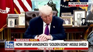 NOW - Trump unveils "Golden Dome" defense system plan to "protect the homeland.