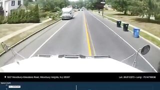 Shocking dashcam video shows moment dump truck smashes into New Jersey home