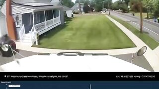 Shocking dashcam video shows moment dump truck smashes into New Jersey home