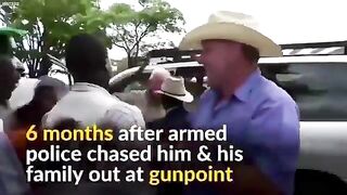 White Farmer is Greeted in Zimbabwe After Returning from Forced Expropriation.. Turns out Starvation isn't Popular.