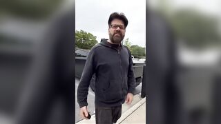 Woke Beta Male Goes Full Retard when he Sees a Tesla.