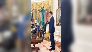 Possibly the tallest human being to ever set foot in the Oval Office, tallest college basketball player in history