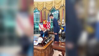 Possibly the tallest human being to ever set foot in the Oval Office, tallest college basketball player in history