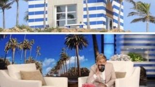 Hmm..NFL Quarterback Aaron Rodgers points out that Ellen DeGeneres' stage theme looks eerily similar to Epstein’s Island!