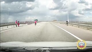 This Happens Fast...I guess she never saw it? Lady Driver