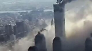 Helicopter footage of September 11, 2001 that was originally broadcasted in 2011 has been re-released.