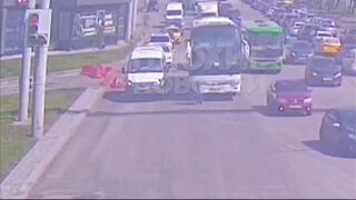Poor Guy already in a Wheelchair is not seen by Bus Driver...