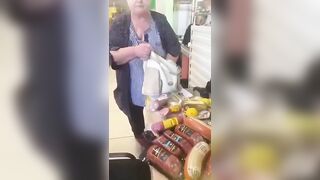 Shoplifter of the Year: How did she fit all this in a bag?
