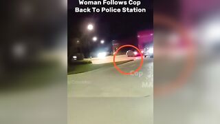 Absolute Psycho follows Cop to the Police Station (Classic)