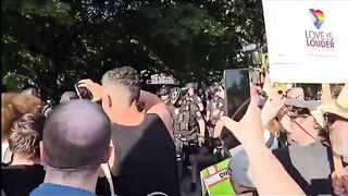 23 arrested after Christian rally held in park turns violent, police say