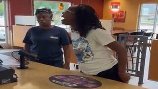 Crazy Black Karen Snaps When Jack-in-Box Ran out of Cheese Sticks