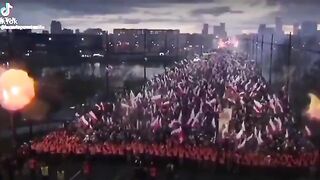 WOW: 300,000 Polish Patriots on the Streets to Declare Poland is a CHRISTIAN country.