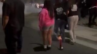 No! Man lights Firework right under Girl's A*s by Accident