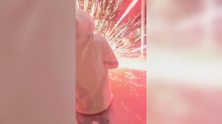 No! Man lights Firework right under Girl's A*s by Accident