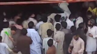 Disturbing: Group of Women without Hijab are Surrounded and Swarmed by Group of Muslims