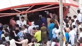 Disturbing: Group of Women without Hijab are Surrounded and Swarmed by Group of Muslims