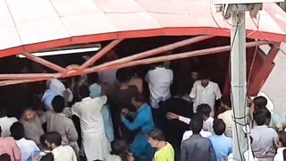 Disturbing: Group of Women without Hijab are Surrounded and Swarmed by Group of Muslims